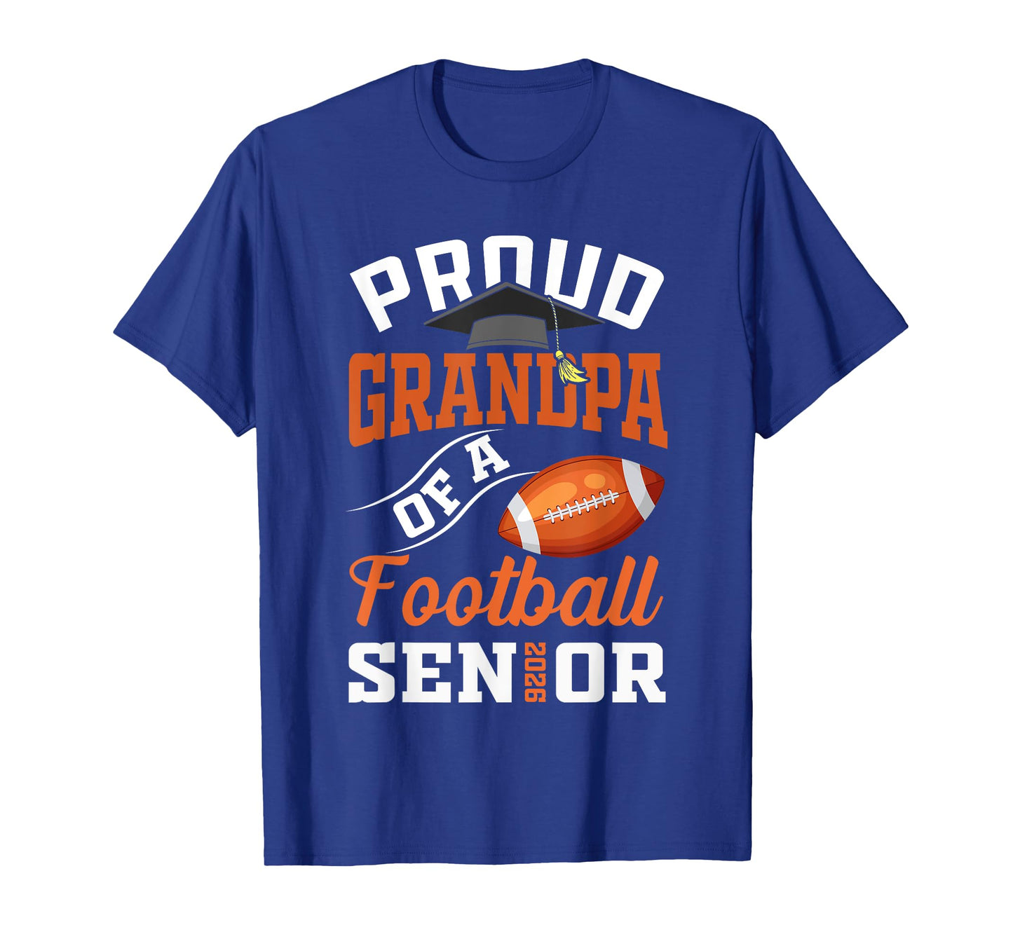 Proud Grandpa of a Football Senior class of 2026 graduation T-Shirt