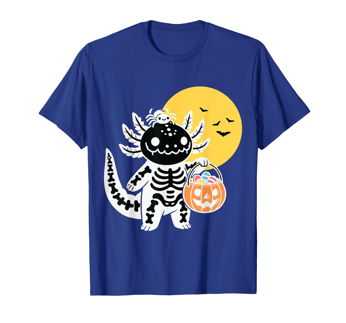 Halloween Horror Axolotl Kawaii Anime Funny Women Men Kids T-Shirt