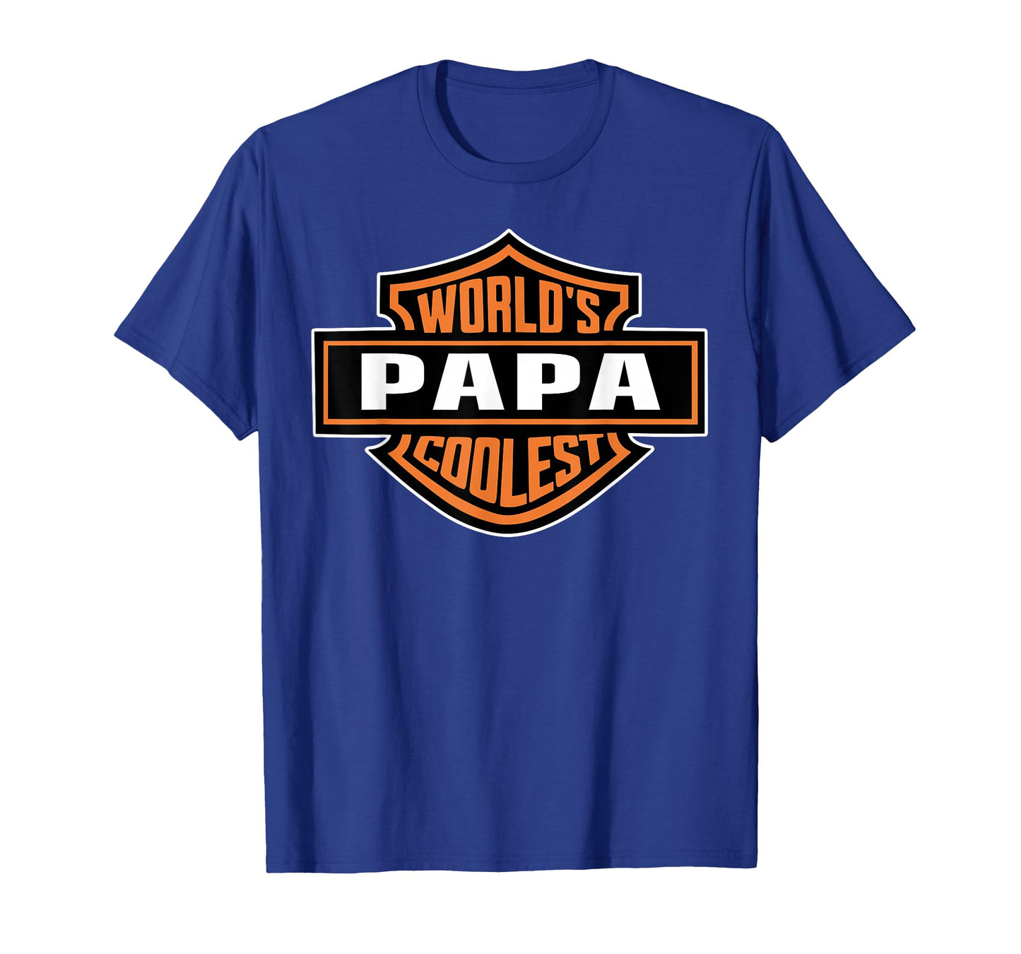 Mens World's Coolest PAPA Best Dad In The World Father's Day T-Shirt