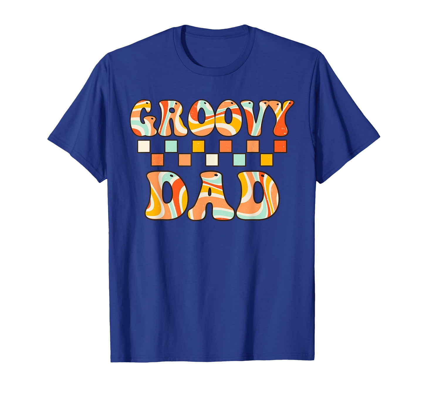 Retro Groovy Dad Matching Family 1st Birthday Party T-Shirt