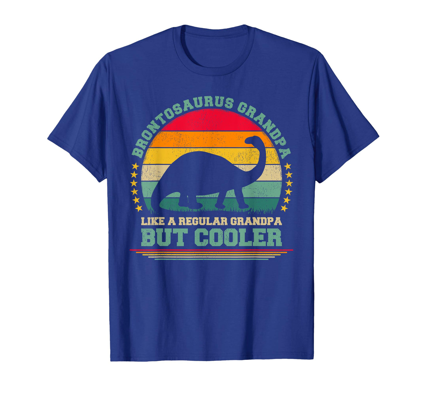 Brontosaurus Grandpa Like A Regular Grandpa Father's Day T-Shirt