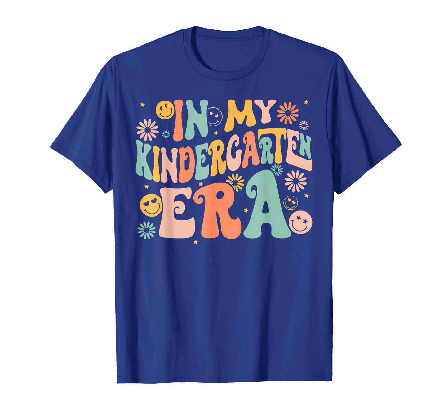 In My Kindergarten Era Retro Back to School Teacher Student T-Shirt