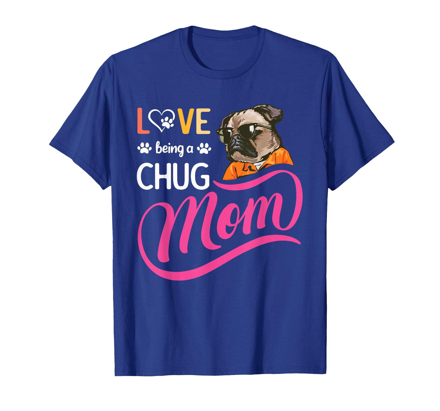 Cute Chug Mama, Dog Mom For Women, Girl And Her Dog Lover T-Shirt