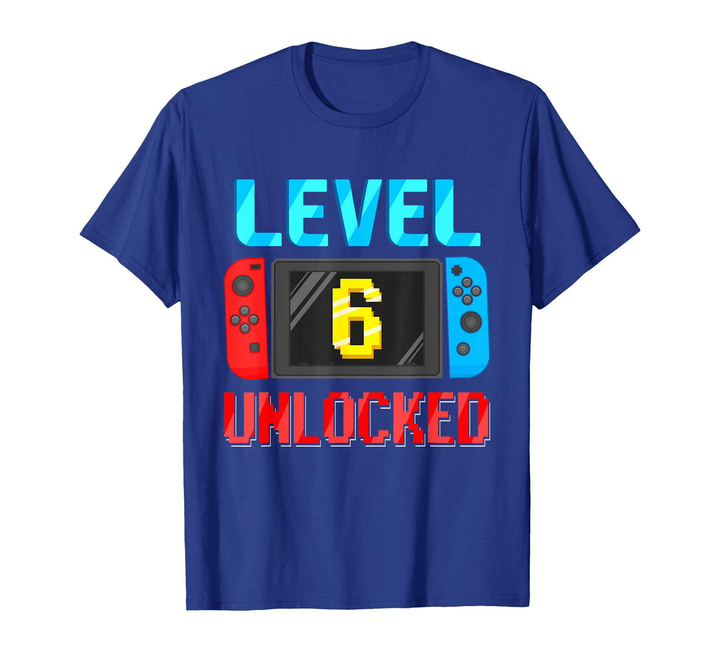 Level 6 Unlocked Birthday Video Gamer 6th Birthday Party T-Shirt