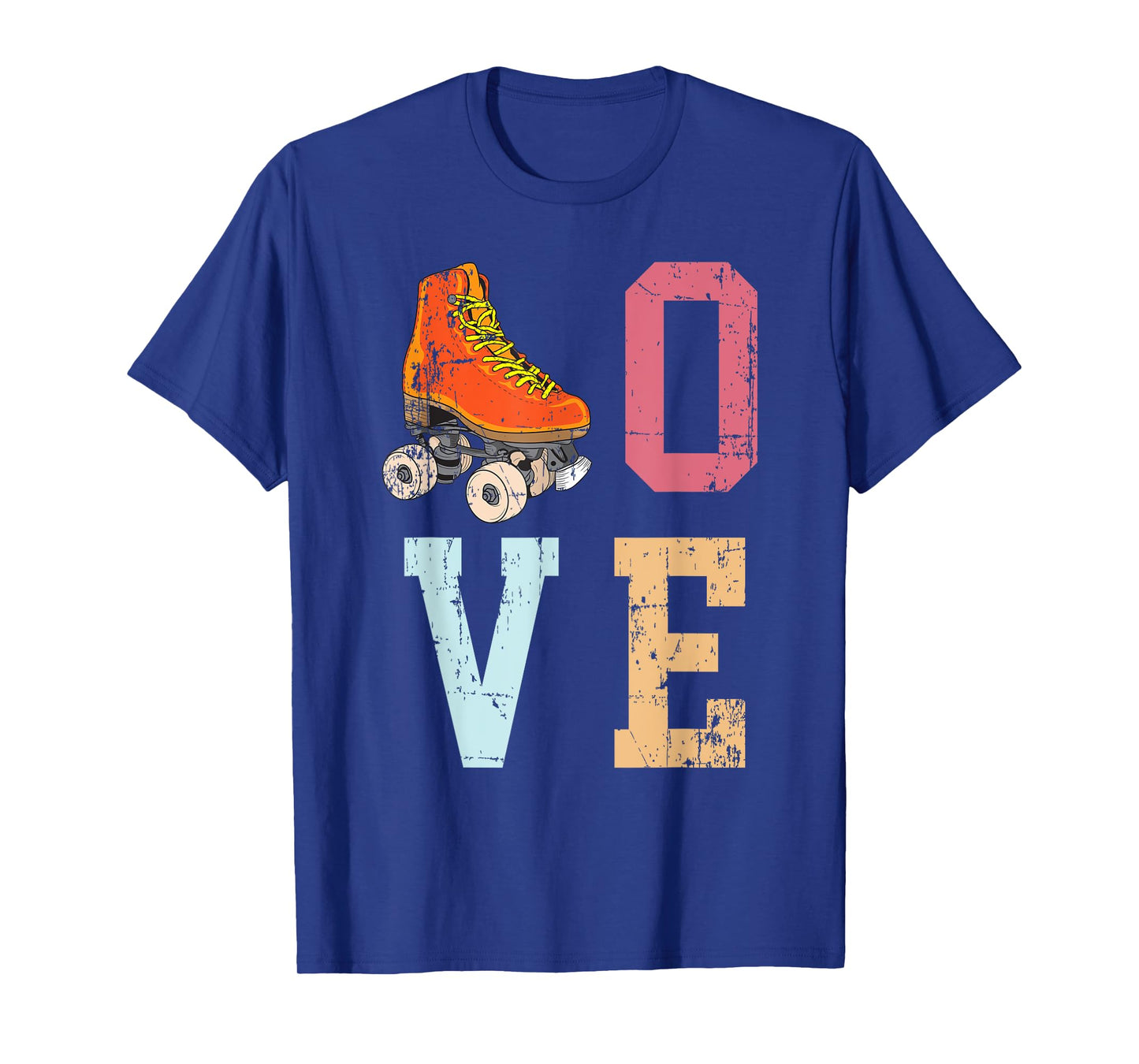 Funny Roller Skating Vintage Skate Lover 70's Gift Men Women T-Shirt