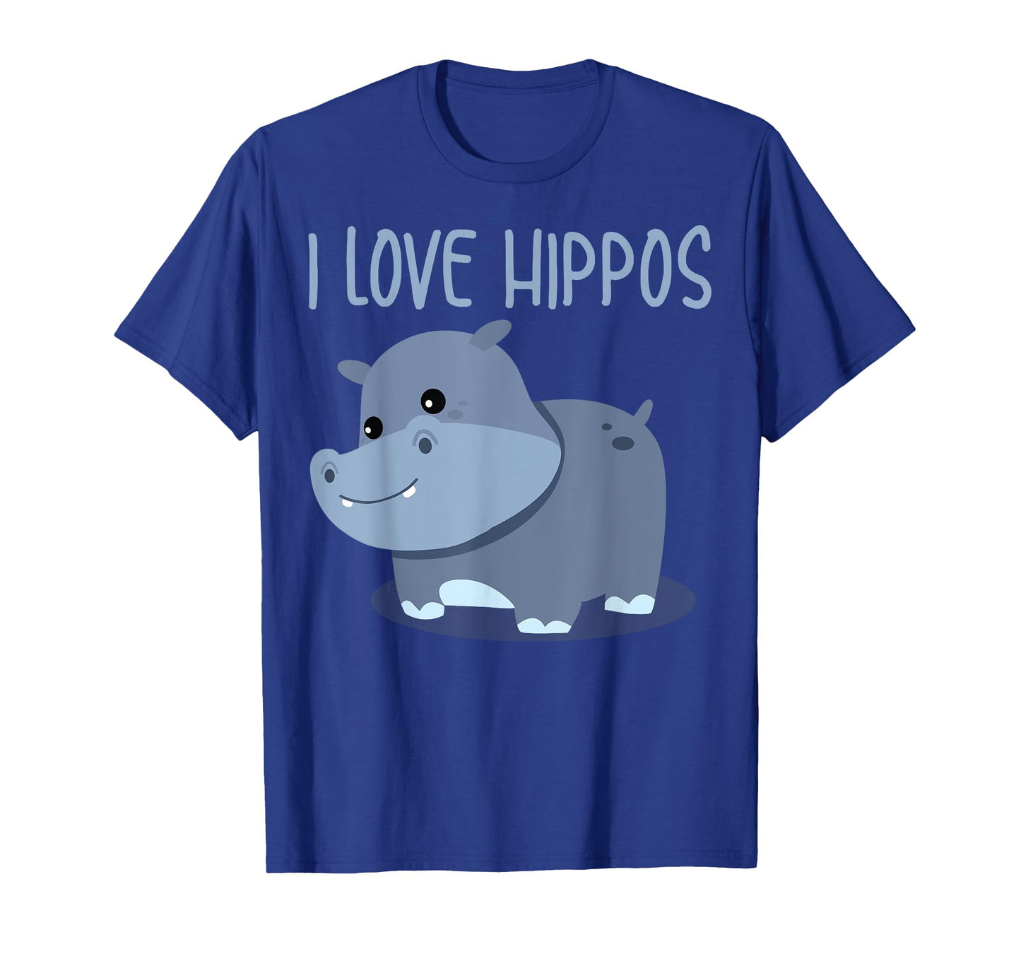 I Love Hippos Design For Girls Boys Kids Safari Hippo Lover T-Shirt