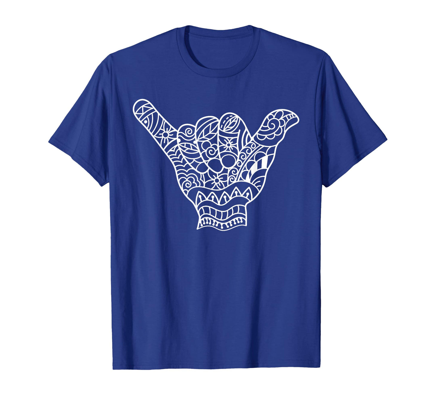 Polynesian Shaka Hand Art Men Women Hawaiian Tribal Tattoo T-Shirt