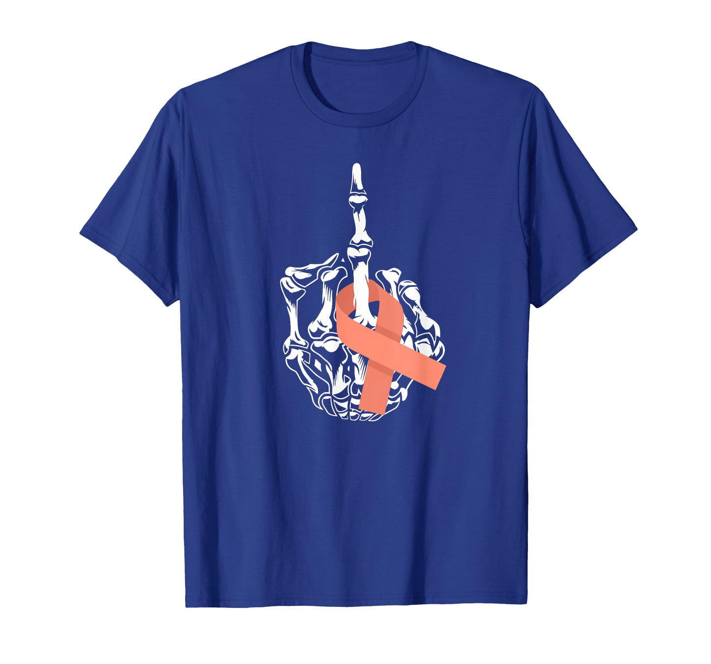 Fuck Uterine Cancer Middle Finger Uterus Cancer Awareness T-Shirt