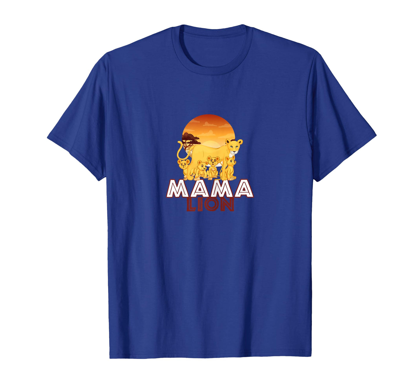 Mama Lion T-Shirt - Big Cat Family Mother Children Tee T-Shirt