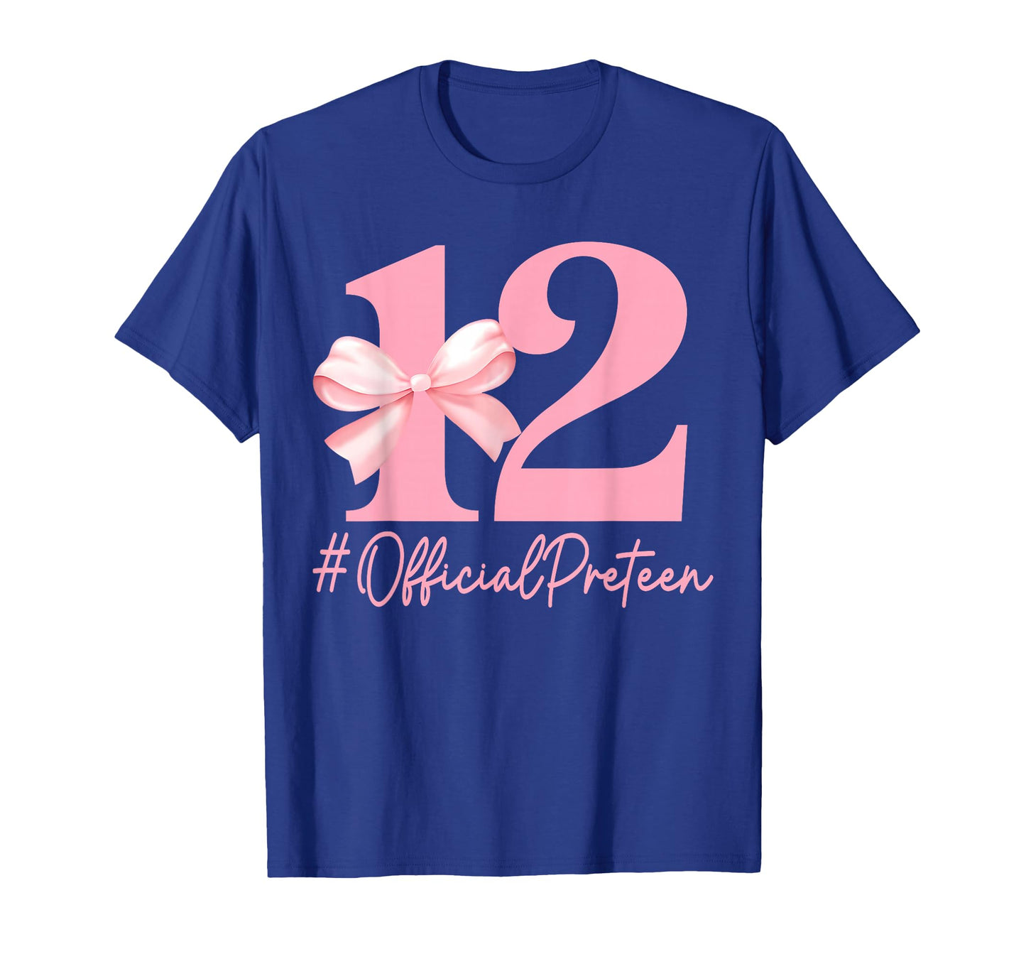 Birthday Girl Pink Coquette Bow 12 Year Old Aesthetic Girly T-Shirt