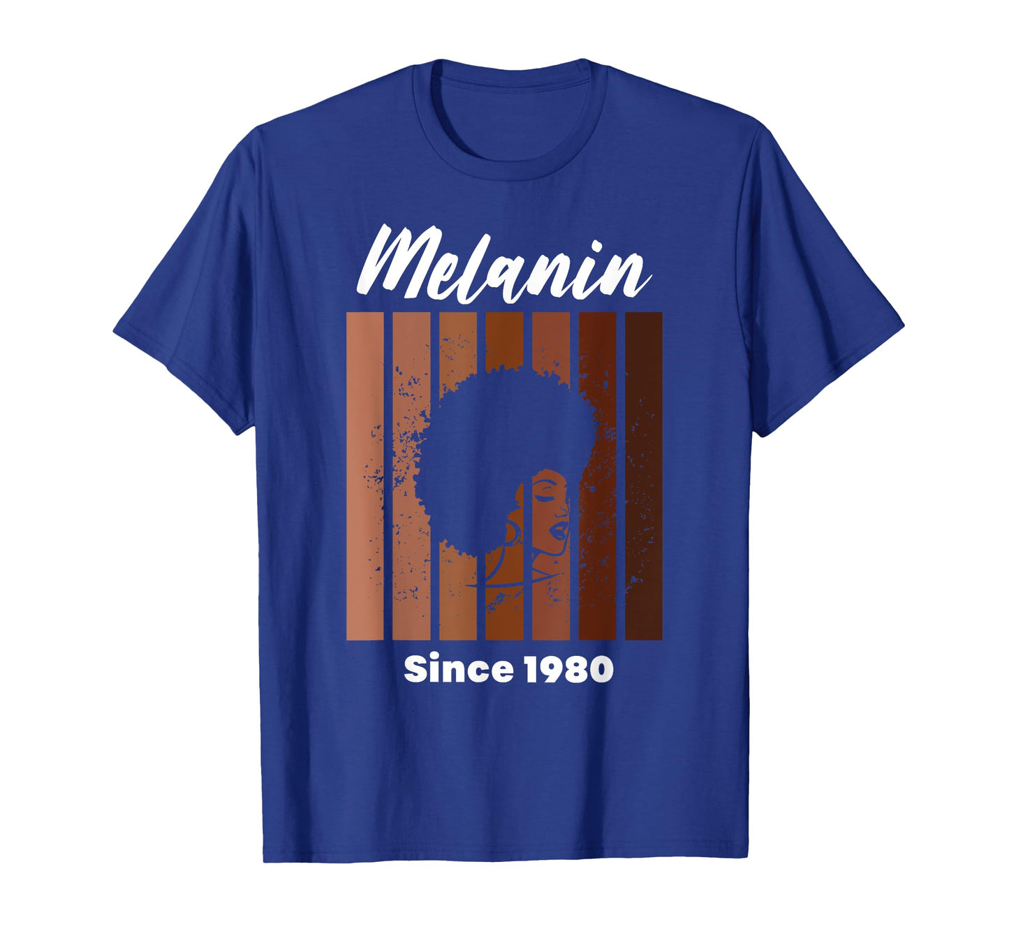 Melanin Since 1980 Black Women Born In 1980 Birthday T-Shirt