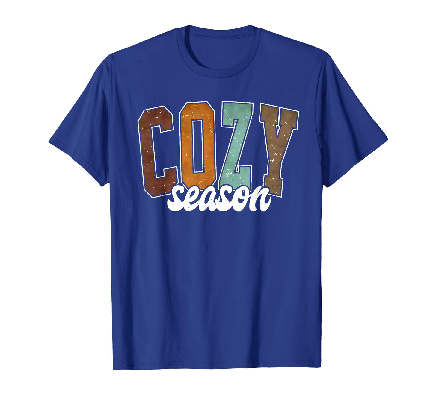 Cozy Season Pumpkin Autumn Fall Y'all Leaves Thanksgiving T-Shirt