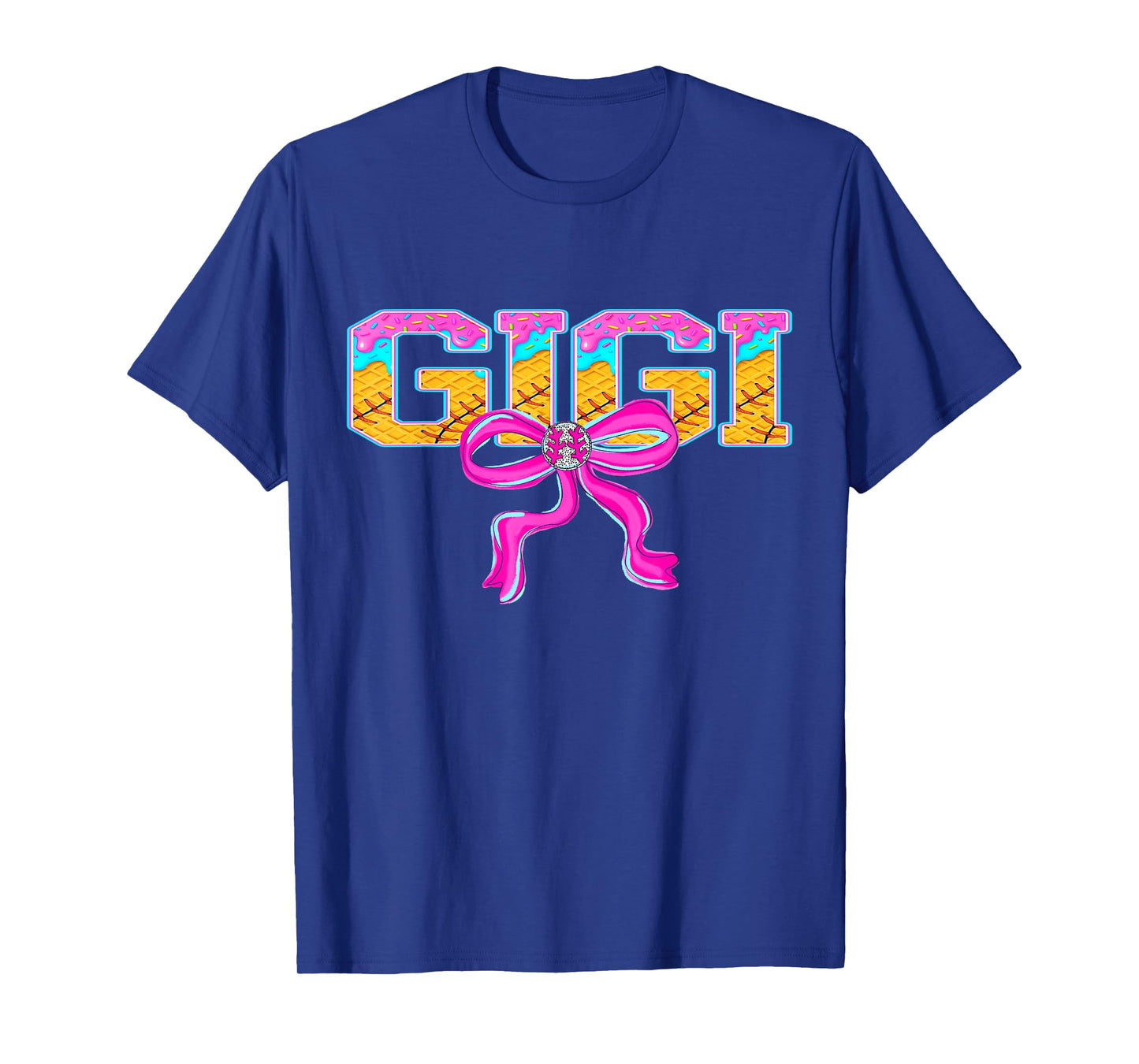 Baseball Gigi Ice Cream Drip Game Day Family Matching T-Shirt