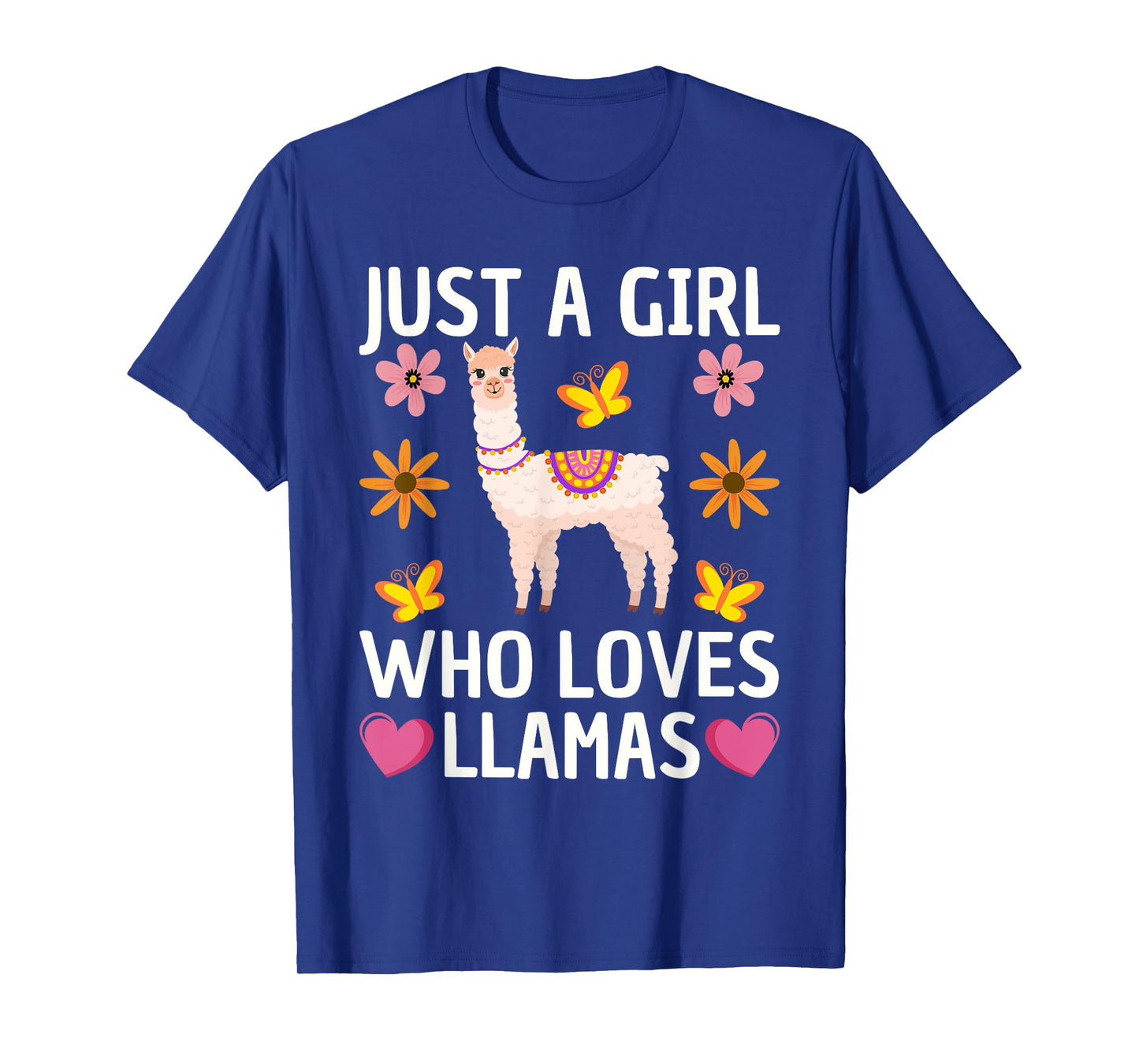 Cute Llama For Women Girls Farming Llama Lovers Alpaca Farm T-Shirt