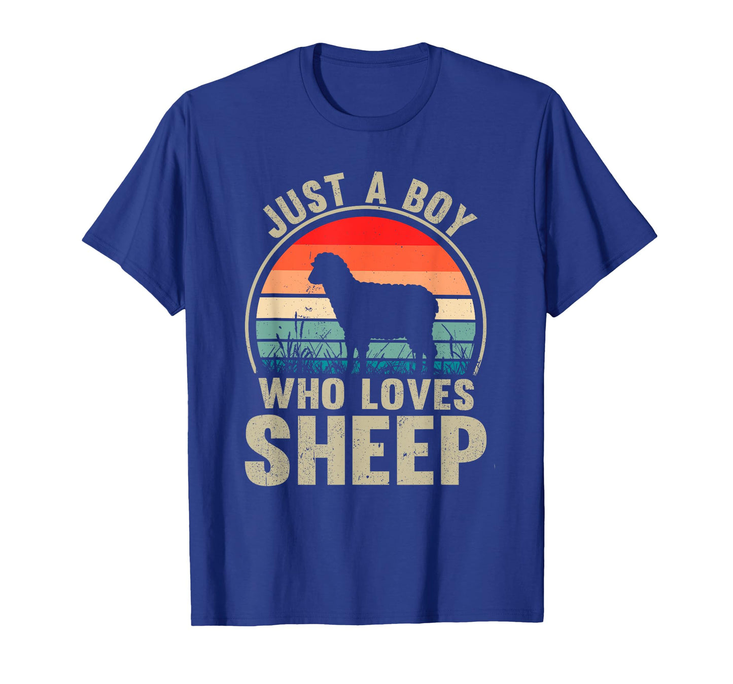 Just A Boy Who Loves Sheep Recto Farmer Sheep Lover T-Shirt
