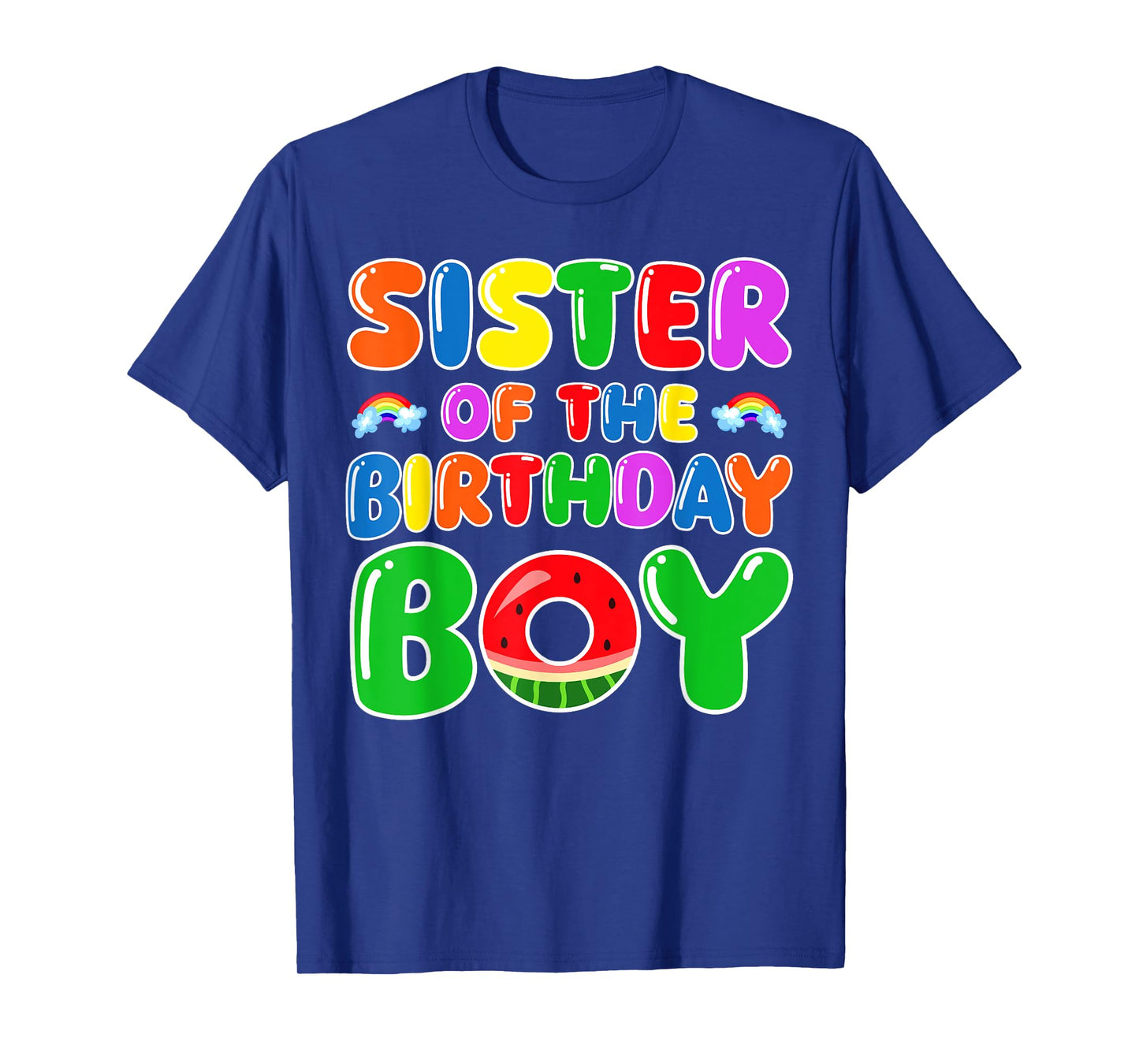 Funny Sister Of The Birthday Boy Watermelon Birthday Family T-Shirt