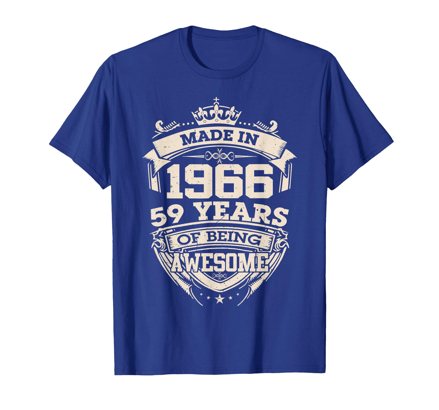 Made in 1966 59 Years of Being Awesome 59th Birthday Vintage T-Shirt