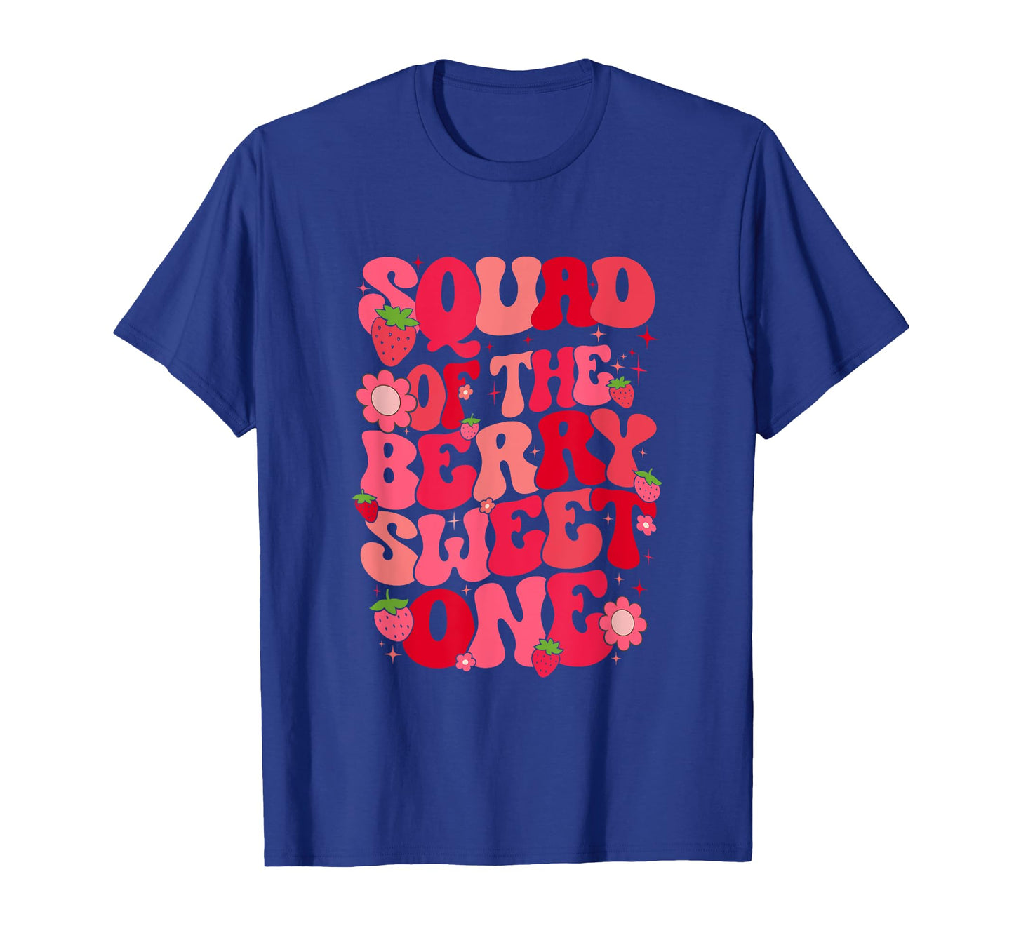 Squad Of The Berry Sweet One Strawberry First Birthday T-Shirt