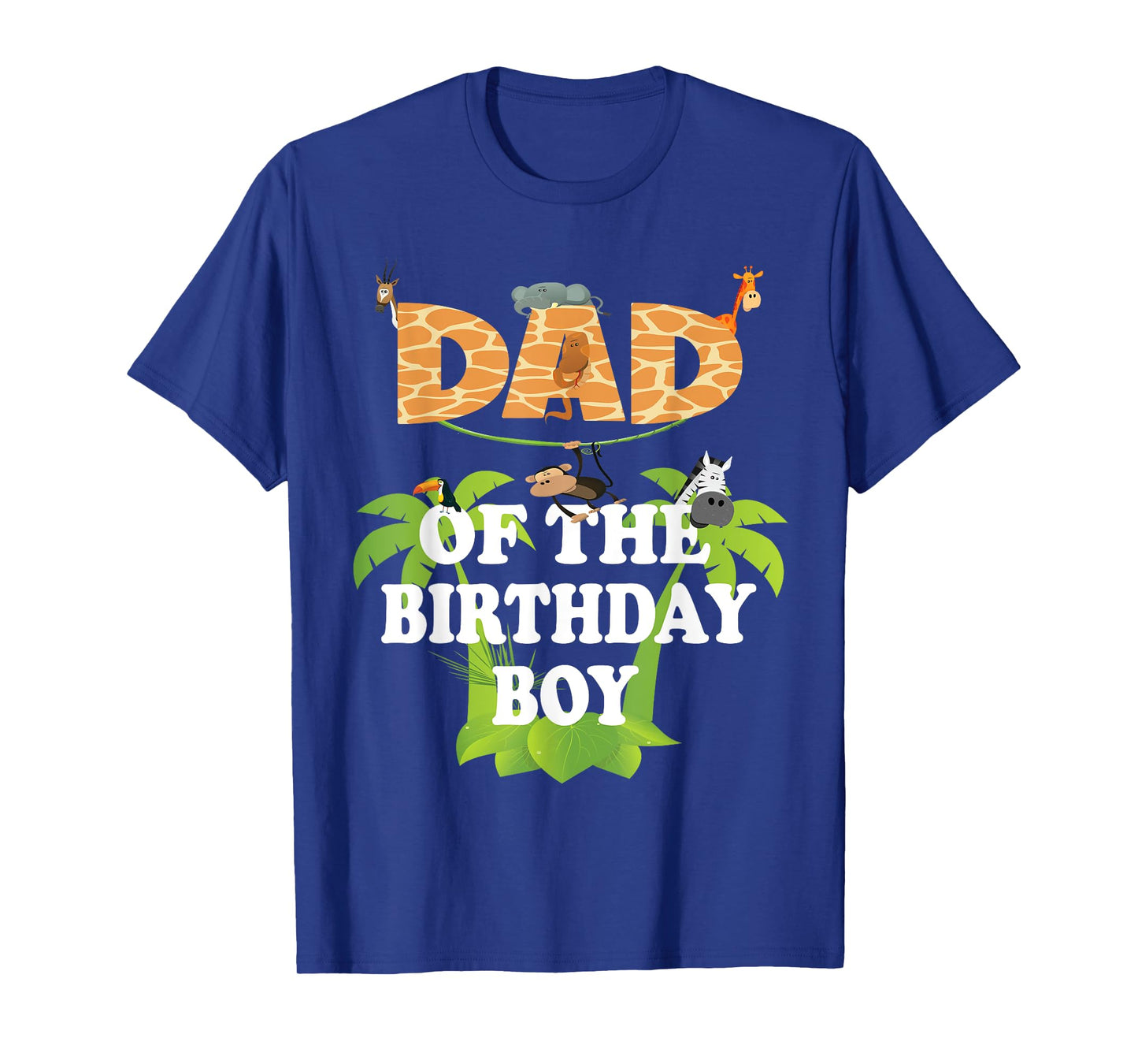 Dad Of The Birthday Boy Zoo Theme Animal Party T-Shirt