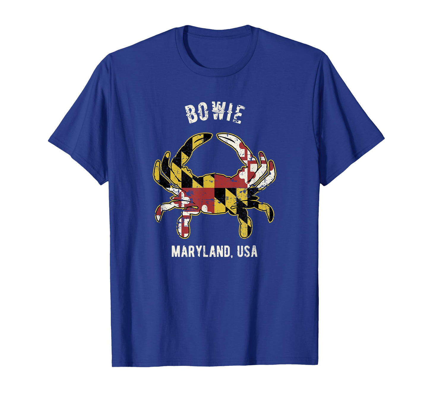 Bowie Maryland USA Crab Vintage Distressed Style Design T-Shirt