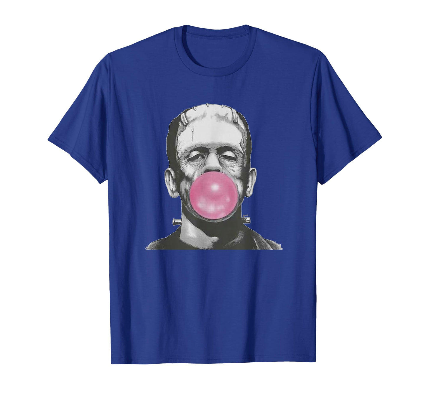 Frankenstein Monster T-Shirt with Pink Bubblegum Bubble T-Shirt
