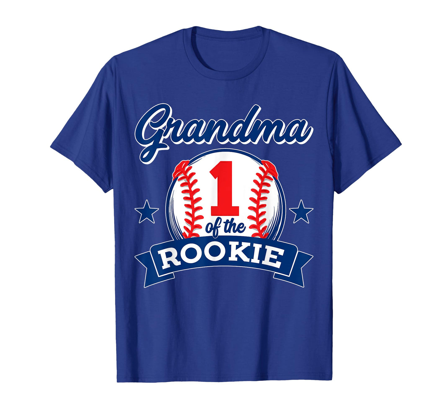 Grandma of Rookie 1st Birthday Baseball Theme Matching Party T-Shirt