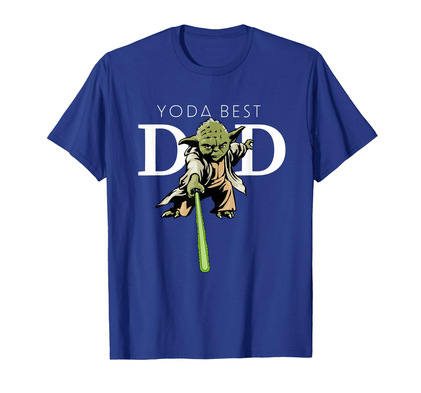 Star Wars Yoda Lightsaber Best Dad Father's Day T-Shirt