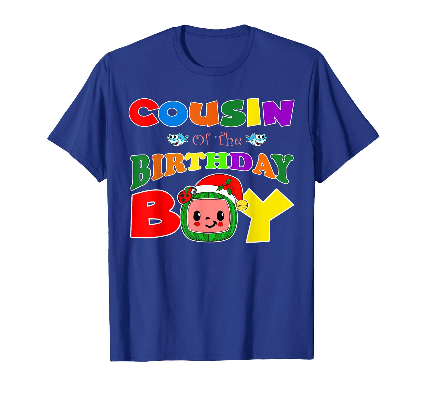 Cousin Of The Birthday Boy Funny Melon Family Matching T-Shirt