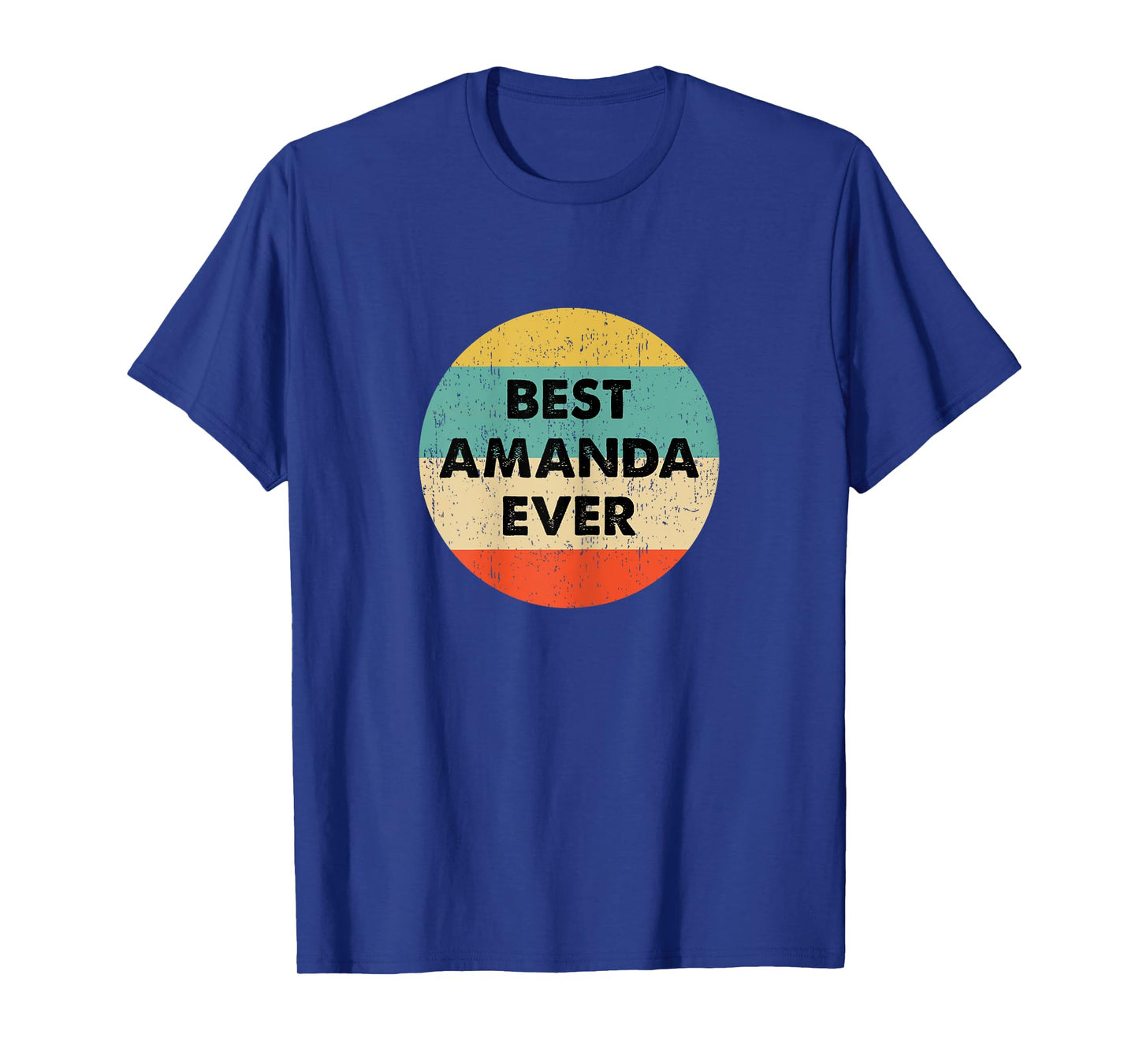 Amanda Name Shirts & Gifts Amanda Name T-Shirt Women's Black XS Classic Fit Short Sleeve Round Neck Personalized Letter Print