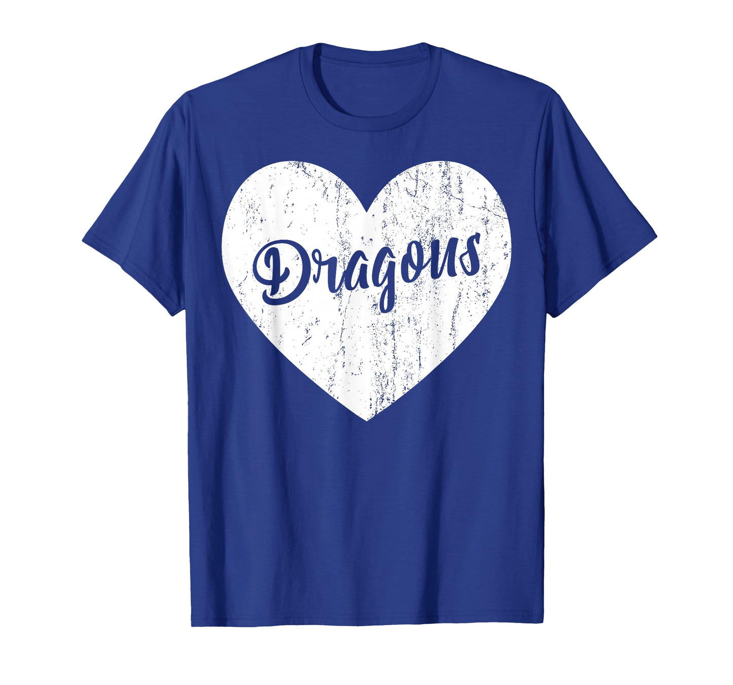 Dragons School Sports Fan Team Spirit Mascot Heart Gift T-Shirt