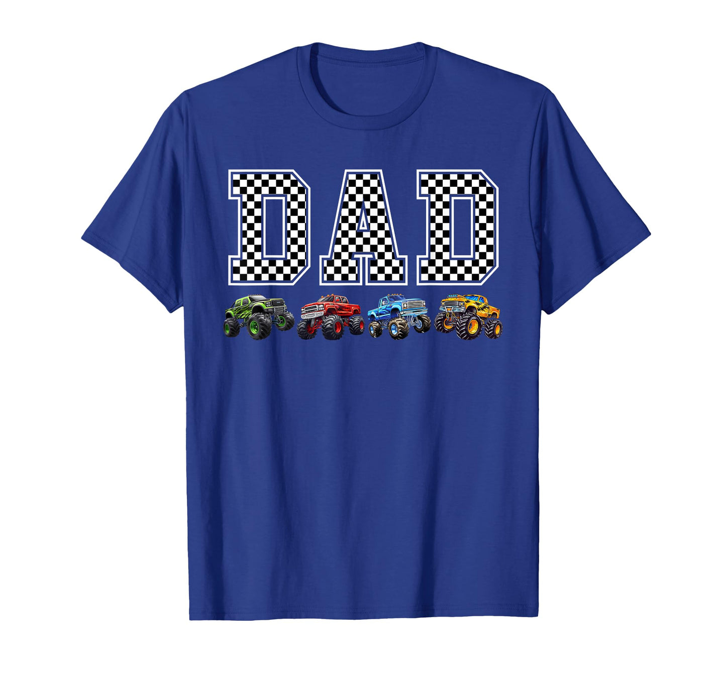 Dad Family Crew Monster Truck Lover Birthday Matching T-Shirt