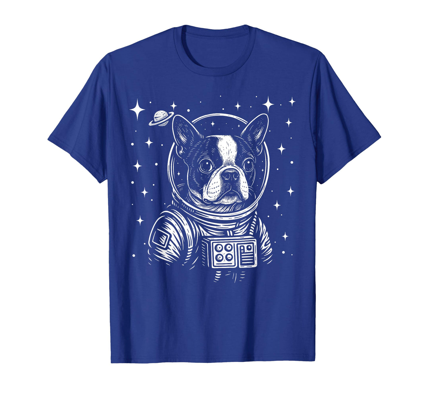 Astronaut Boston Terrier Space Galaxy Dog Lovers T-Shirt