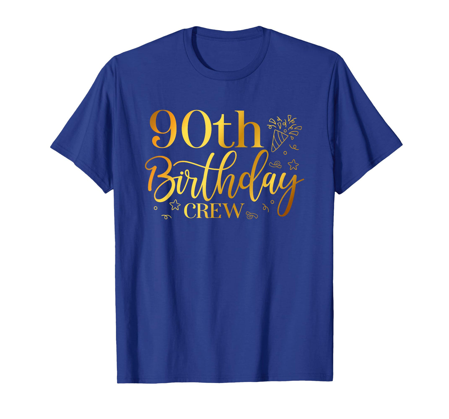 90th Birthday Crew 90 Years Old Bday Matching Group Party T-Shirt