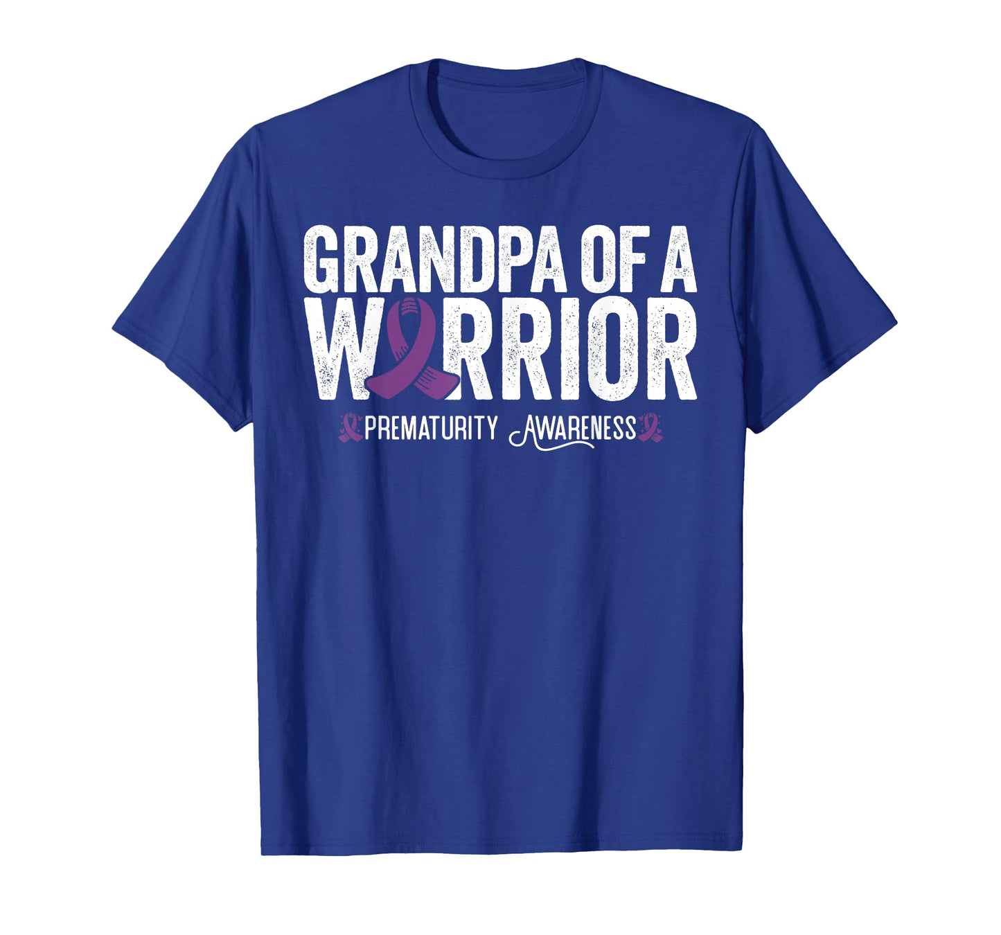 Grandpa Of A Warrior NICU Prematurity Awareness T-Shirt