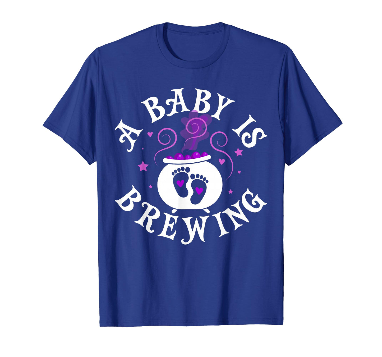 A Baby is Brewing Black Cauldron Halloween Baby Pregnant T-Shirt