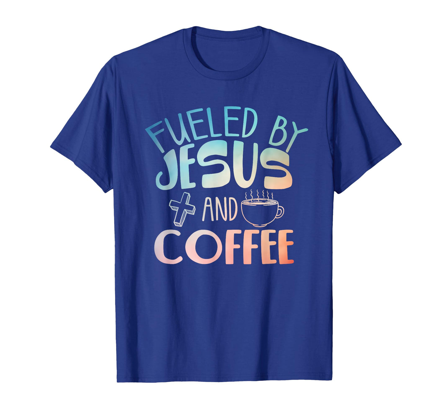 Cool Coffee & Jesus Art For Men Women Christian Coffee Lover T-Shirt