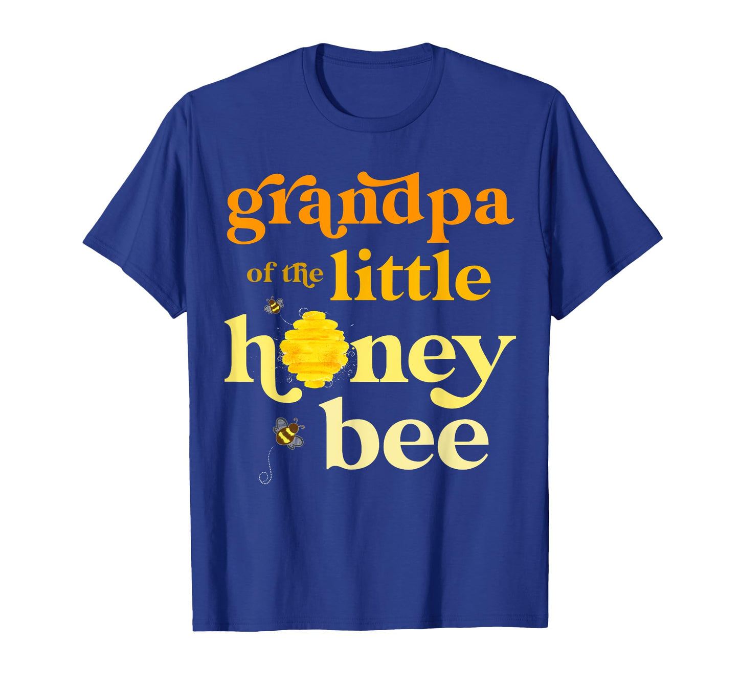 Grandpa Little Honey Bee Birthday Gender Reveal Baby Shower T-Shirt