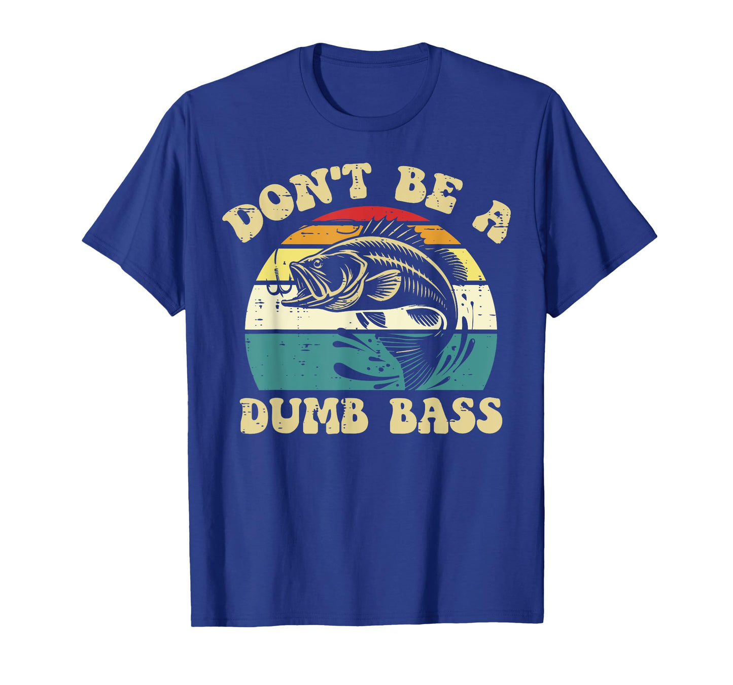 Funny Fishing Bass Fisherman Humor Fish Men Dad Grandpa T-Shirt