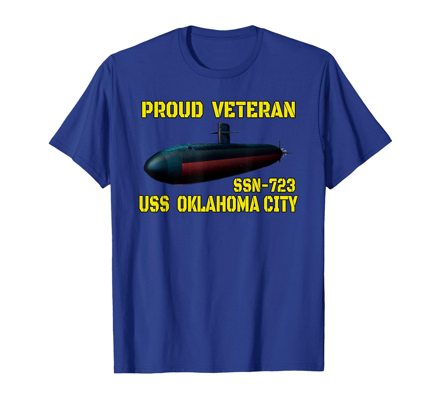USS Oklahoma City SSN-723 Submarine Veterans Day Fathers Day T-Shirt
