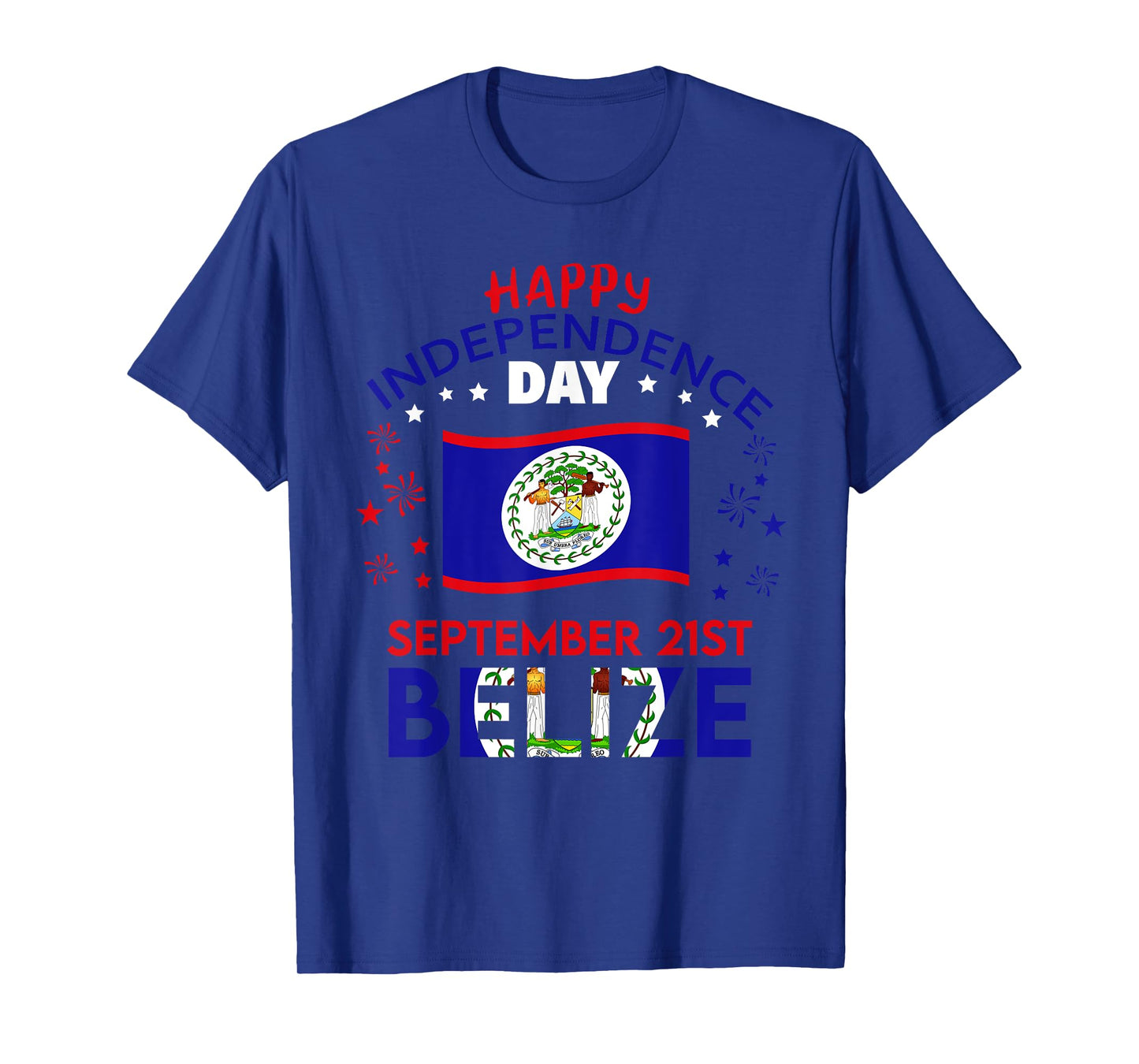 Belize 44th Independence Day Belizean Pride Belize Flag T-Shirt
