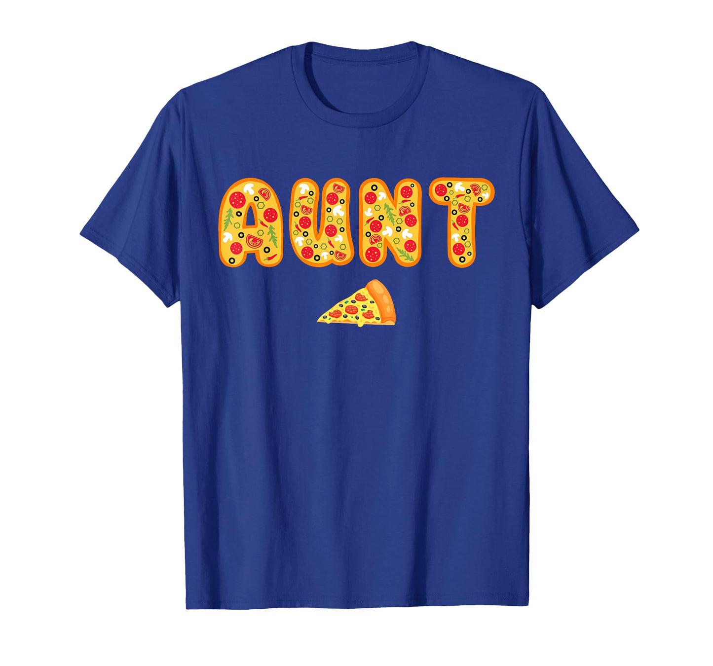 Aunt Uncle Matching Birthday Squad Crew Pizza Family T-Shirt