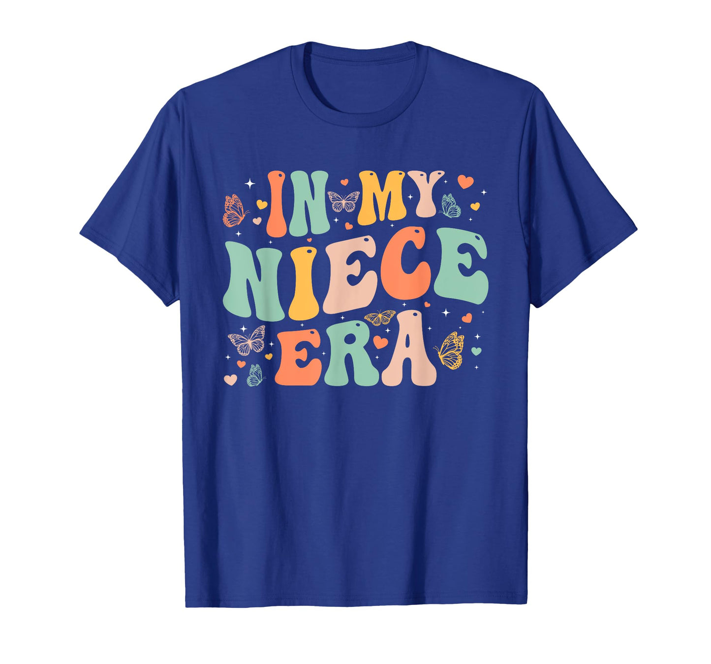 Retro Groovy In My Niece Era Mother's Day Kids Girls T-Shirt