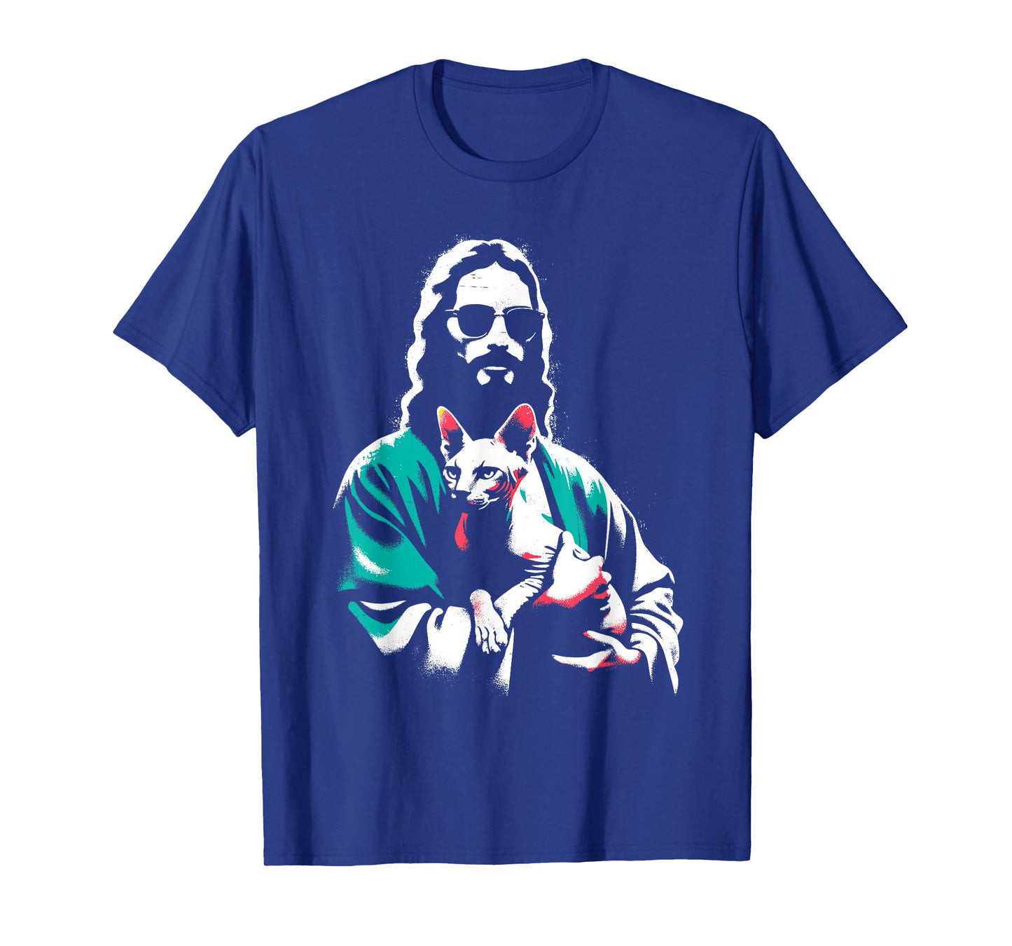 Jesus Sphynx Cat - Funny Christian Religious Sphynx Lover T-Shirt for Men Women Kids
