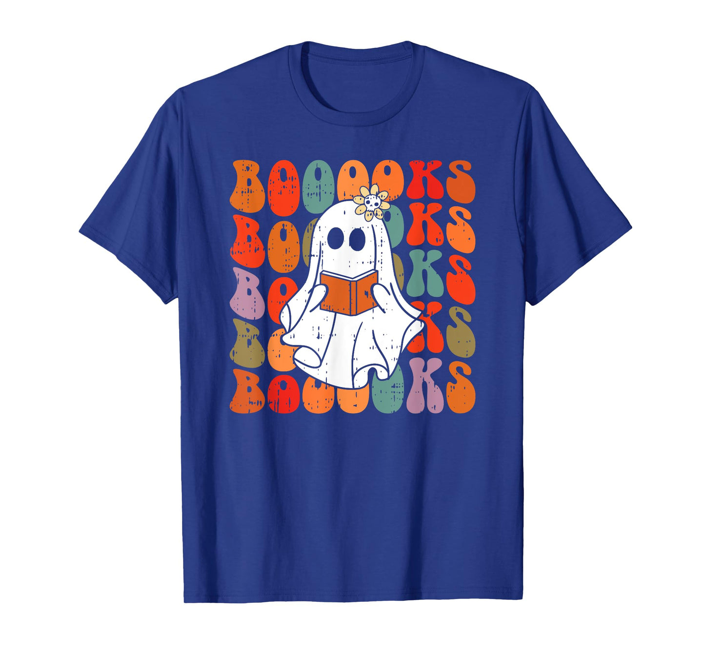 Ghost Reading Book Halloween Spooky Reader Spirit Ghoul T-Shirt