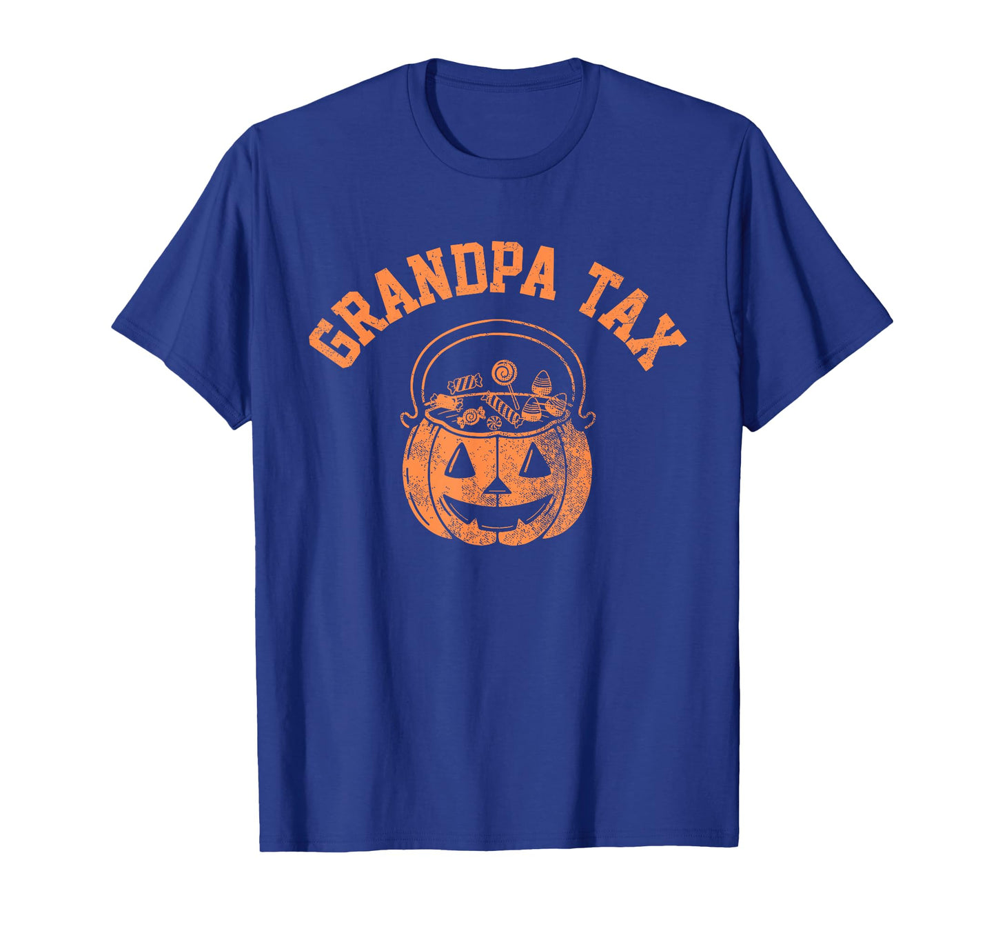 Vintage Grandpa Tax Halloween Pumpkin Spooky Trick or Treat T-Shirt