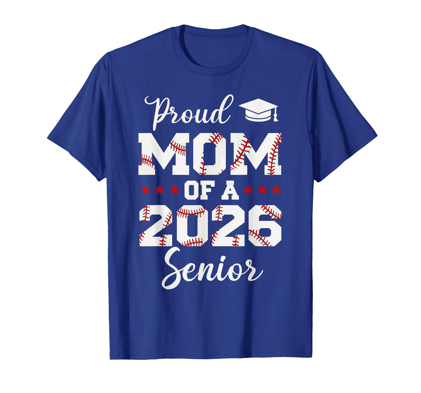 Senior Mom Class Of 2026 Cute Baseball Player Graduation T-Shirt