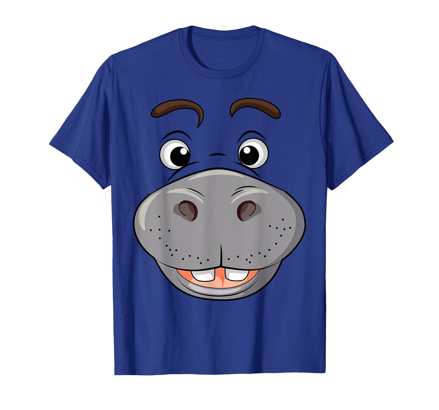 Funny Hippopotamus Hippo Face Cosplay DIY Costume Halloween T-Shirt