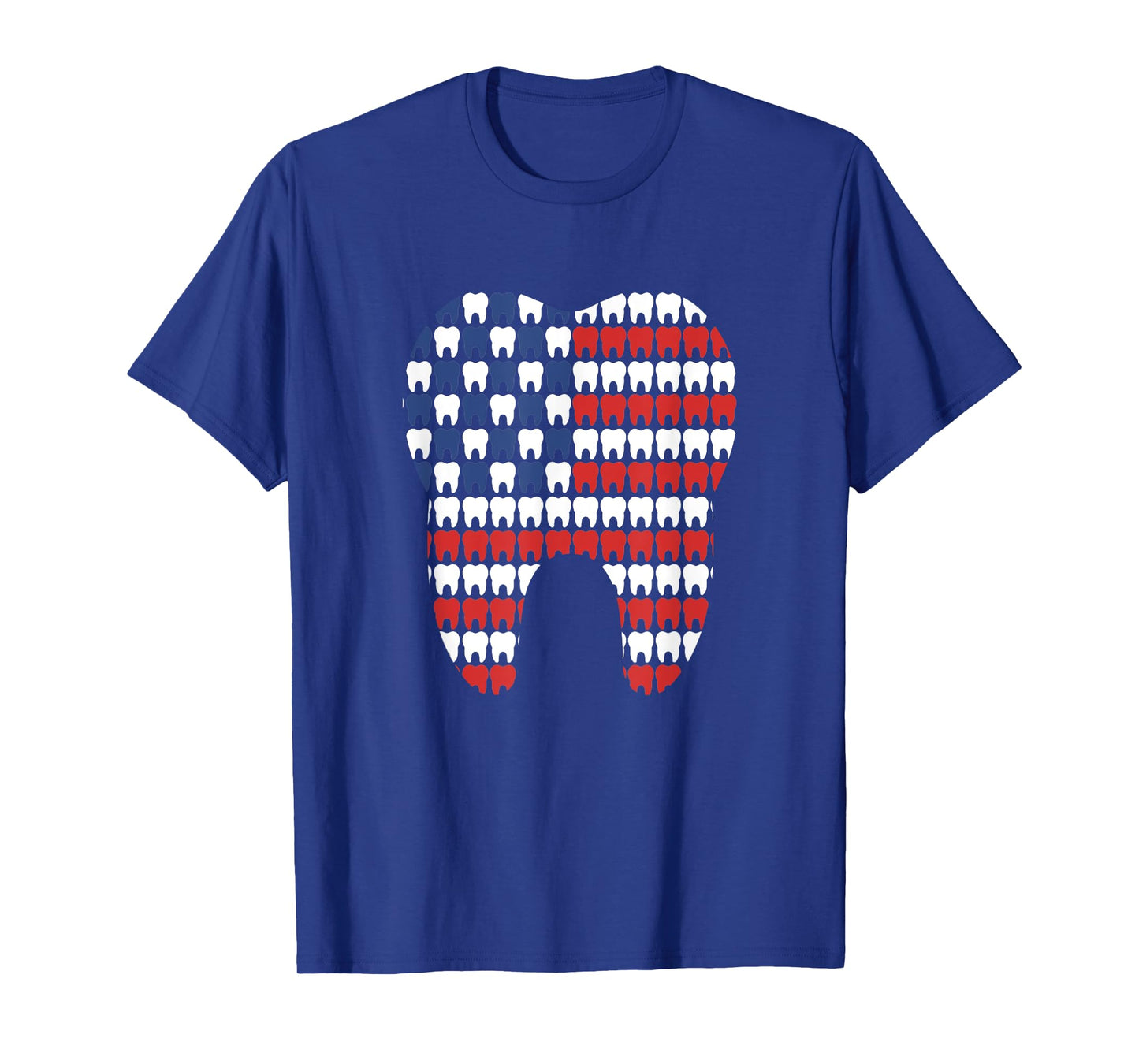 Patriotic Dentist American Flag Tooth 4th Of July Men Women T-Shirt