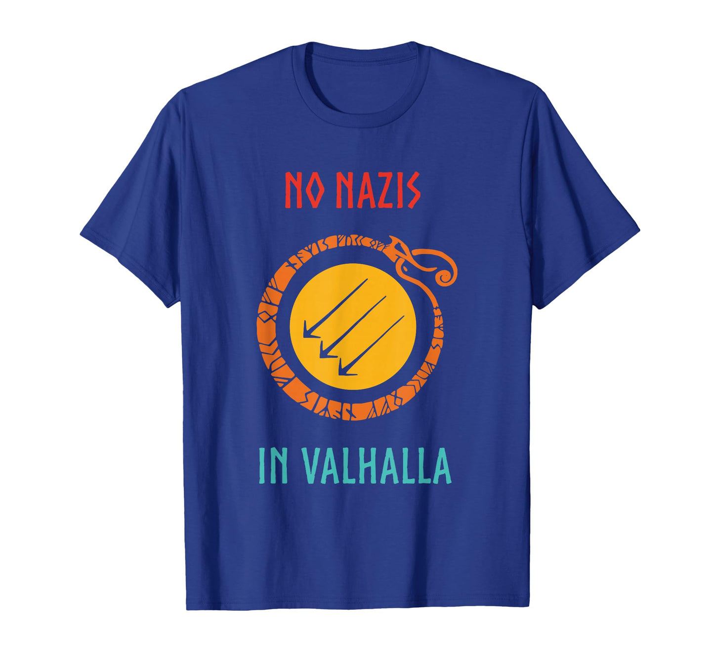 No Nazis in Valhalla Funny Vintage Apparel Black Unisex Kids T-Shirt