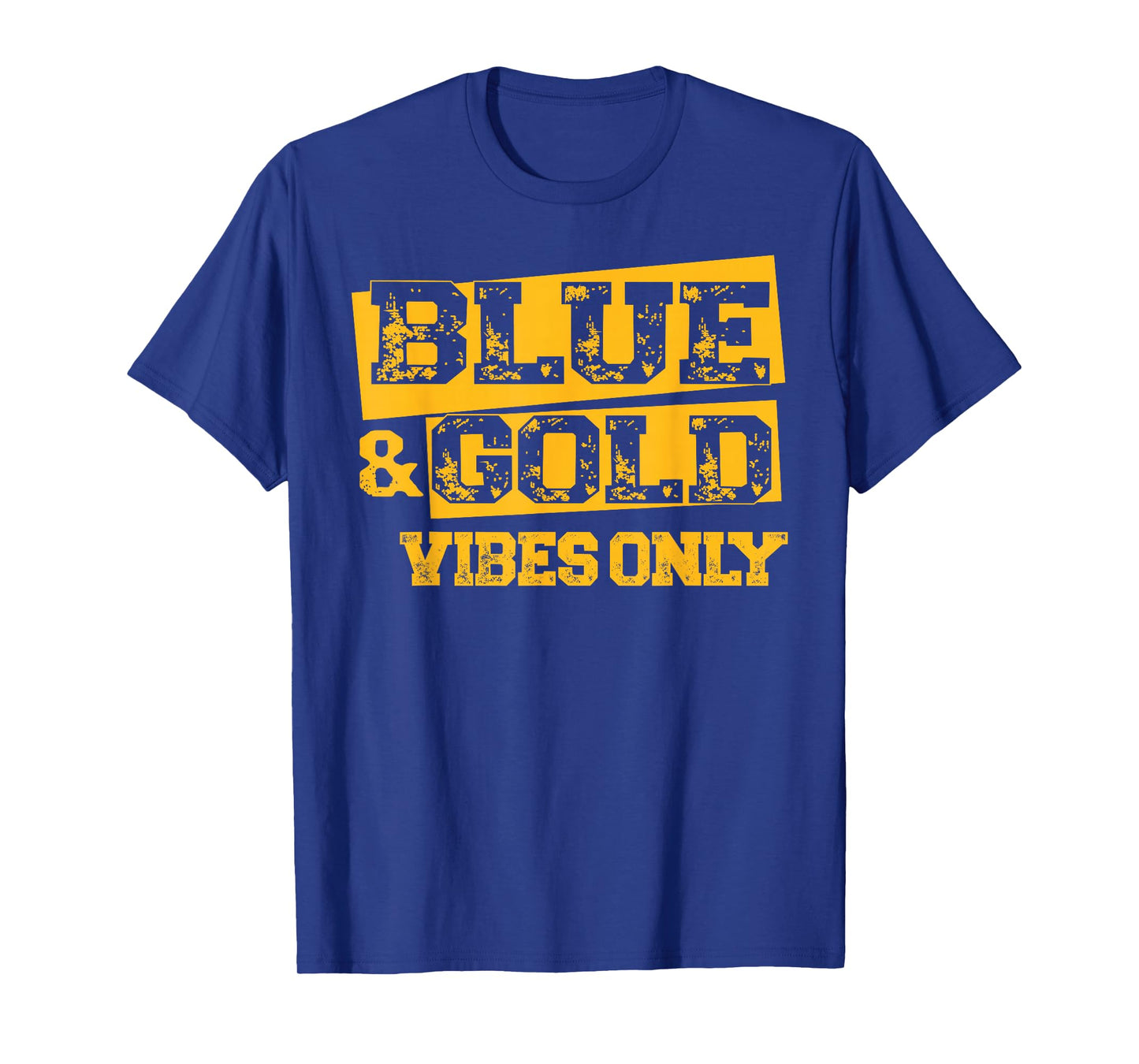 Blue and Gold Game Day Shirt High School Football Group T-Shirt